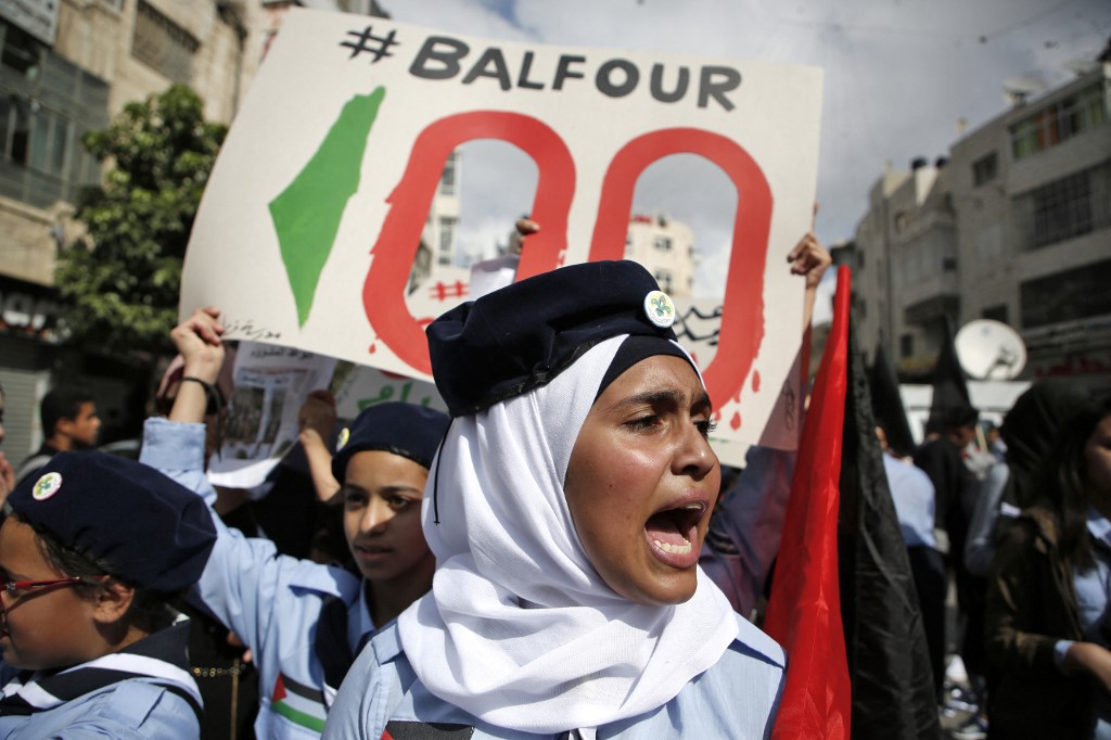 balfour protest