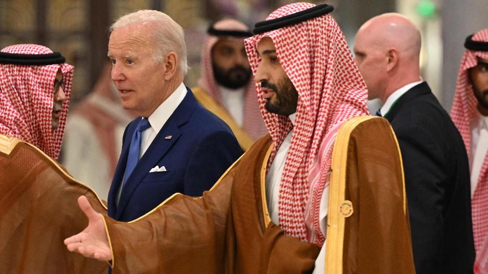 Biden travelled to Jeddah, Saudi Arabia in a visit where he met with Saudi Crown Prince Mohammed bin Salman on 16 July 2022.
